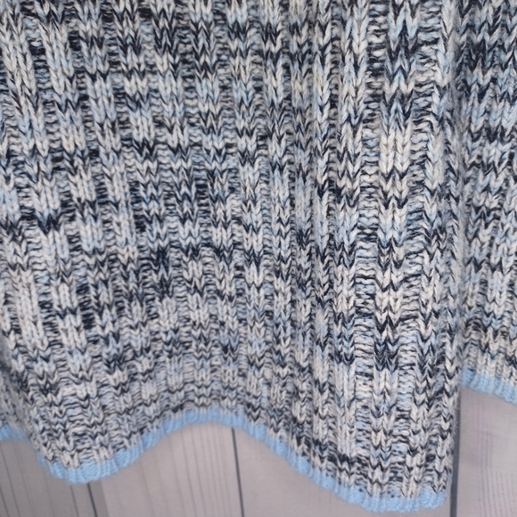 Vintage Y2K Southpole Knit Sweater Mens Size Medium Blue Big Front Logo Casual - Picture 3 of 13